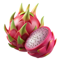 Dragon Fruit 3d Element png