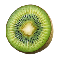 medio kiwi Fruta 3d diseño png
