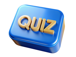 quiz pulsante 3d design png