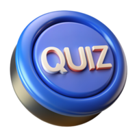 Quiz Button 3d Image png