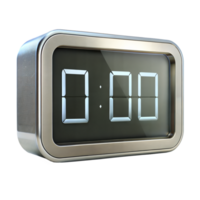 Digital Clock Displaying Time on Transparent Background png