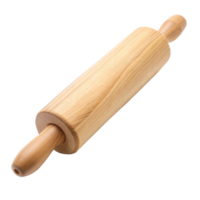 Wooden Rolling Pin With Dual Handles on Transparent Background png