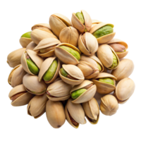 Fresh Green Pistachios in Shells on Transparent Background png