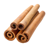 Three Cinnamon Sticks on Transparent Background png