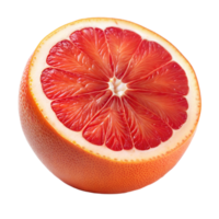 vibrante medio pomelo en estudio con transparente antecedentes png