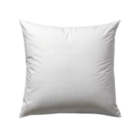 cuadrado blanco almohada aislado en transparente antecedentes png