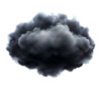 foncé orage nuage avec transparent Contexte png