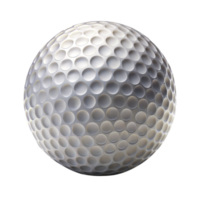 White Golf Ball on Transparent Background png