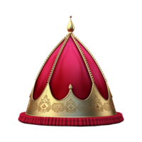 Beautiful islamic themed hat isolated on transparent background png