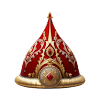 Sultan hat isolated on transparent background png