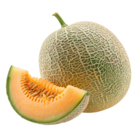 Cantaloupe isolated on transparent background png