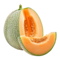 Cantaloupe isolated on transparent background png