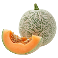 Cantaloupe isolated on transparent background png