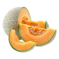 Cantaloupe isolated on transparent background png