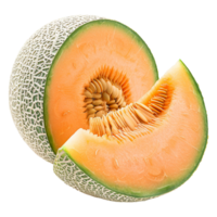 Cantaloupe isolated on transparent background png