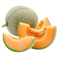 Cantaloupe isolated on transparent background png