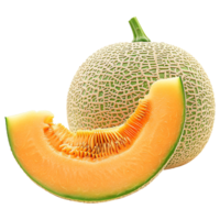 Cantaloupe isolated on transparent background png