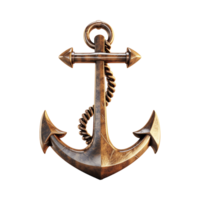 Ship Anchor isolated on transparent background png