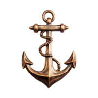 Ship Anchor isolated on transparent background png