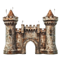 Castle gate isolated on transparent background png