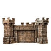 Castle gate isolated on transparent background png