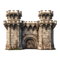 Castle gate isolated on transparent background png