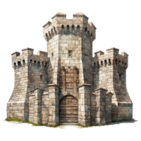 kasteel poort geïsoleerd Aan transparant achtergrond png