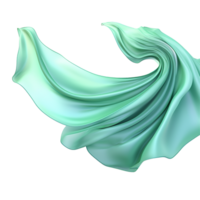 Abstract silk flying isolated on transparent background png