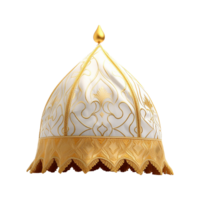 Beautiful islamic themed hat isolated on transparent background png