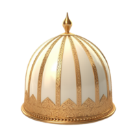 Beautiful islamic themed hat isolated on transparent background png