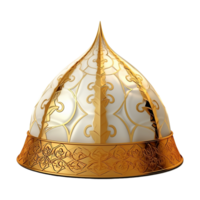 lindo islâmico temático chapéu isolado em transparente fundo png
