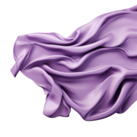 abstrait violet soie en volant isolé sur transparent Contexte png