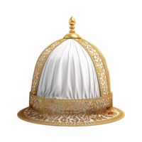 Beautiful islamic themed hat isolated on transparent background png