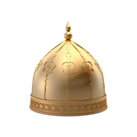 Beautiful islamic themed hat isolated on transparent background png