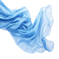 abstrato azul seda vôo isolado em transparente fundo png