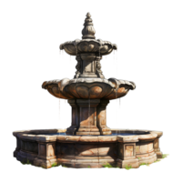 Wasser Brunnen auf transparent Hintergrund png