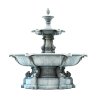 Water fountain on transparent background png