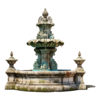 Wasser Brunnen auf transparent Hintergrund png