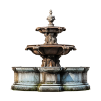 Water fountain on transparent background png