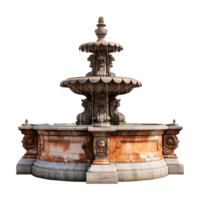 Water fountain on transparent background png