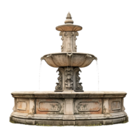 Water fountain on transparent background png