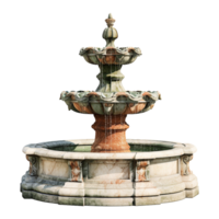 Water fountain on transparent background png