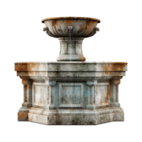 Water fountain on transparent background png