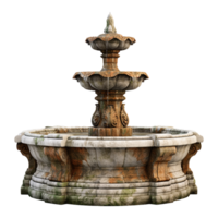 Water fountain on transparent background png