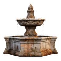 Water fountain on transparent background png