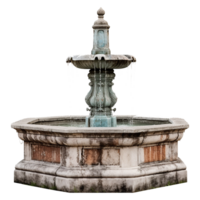 Water fountain on transparent background png