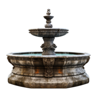 Water fountain on transparent background png