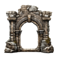 Castle gate isolated on transparent background png