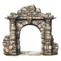 Castle gate isolated on transparent background png