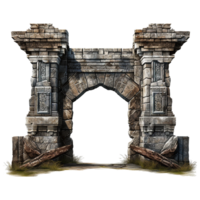 Castle gate isolated on transparent background png